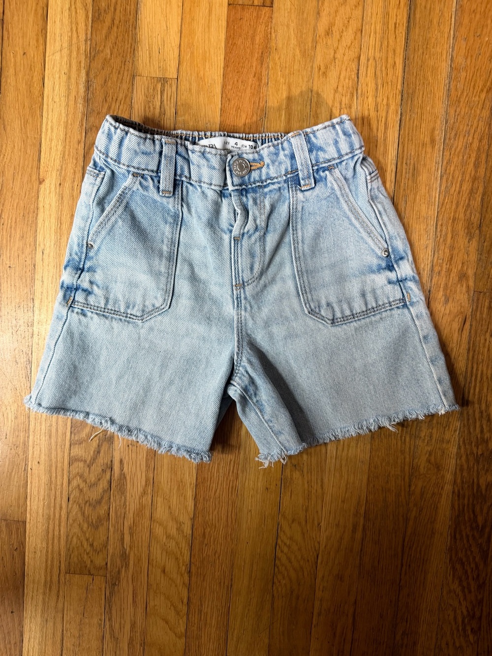 Zara 4 years Light Wash Denim Shorts